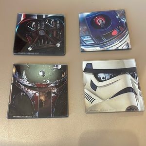 🔥 3/$25 - Star Wars Glass Coasters (x4)